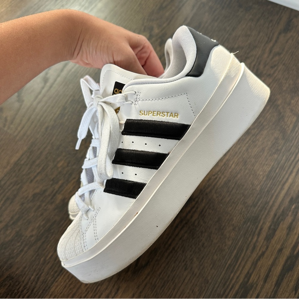 Adidas Women’s Superstar Bonega Platform Sneakers - Picture 9 of 12